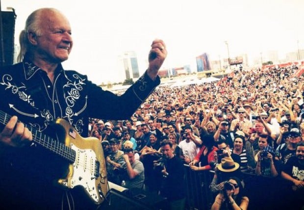 Dick Dale in performance at the Viva Las Vegas Extravaganza on March 29, 2013. Photo by Daniel Hernandez
