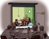 Courtroom sketch of the playing of videotaped interrogation