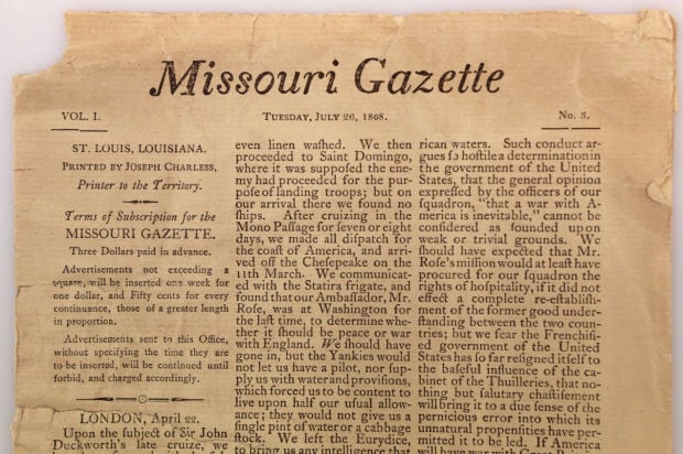 Look Back 250 • St. Louis gets its first newspaper in 1808 : News