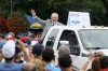 Whitey Herzog and other hall of famers participate in a parade down Main St. in Cooperstown, NY.