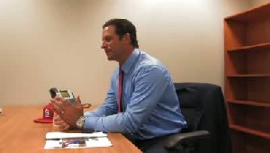 Video: Mike Matheny in his new office