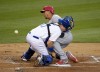 Jon Jay plows through A.J. Ellis