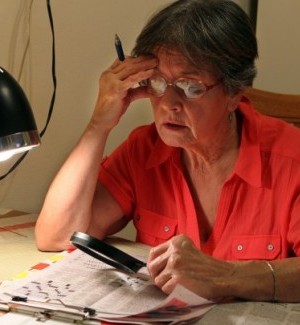 Lynne Fischer deals with her credit card