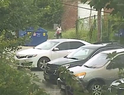 Person seen at scene of car fire