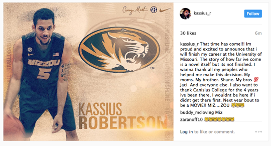 Kassius Robertson commits to Mizzou
