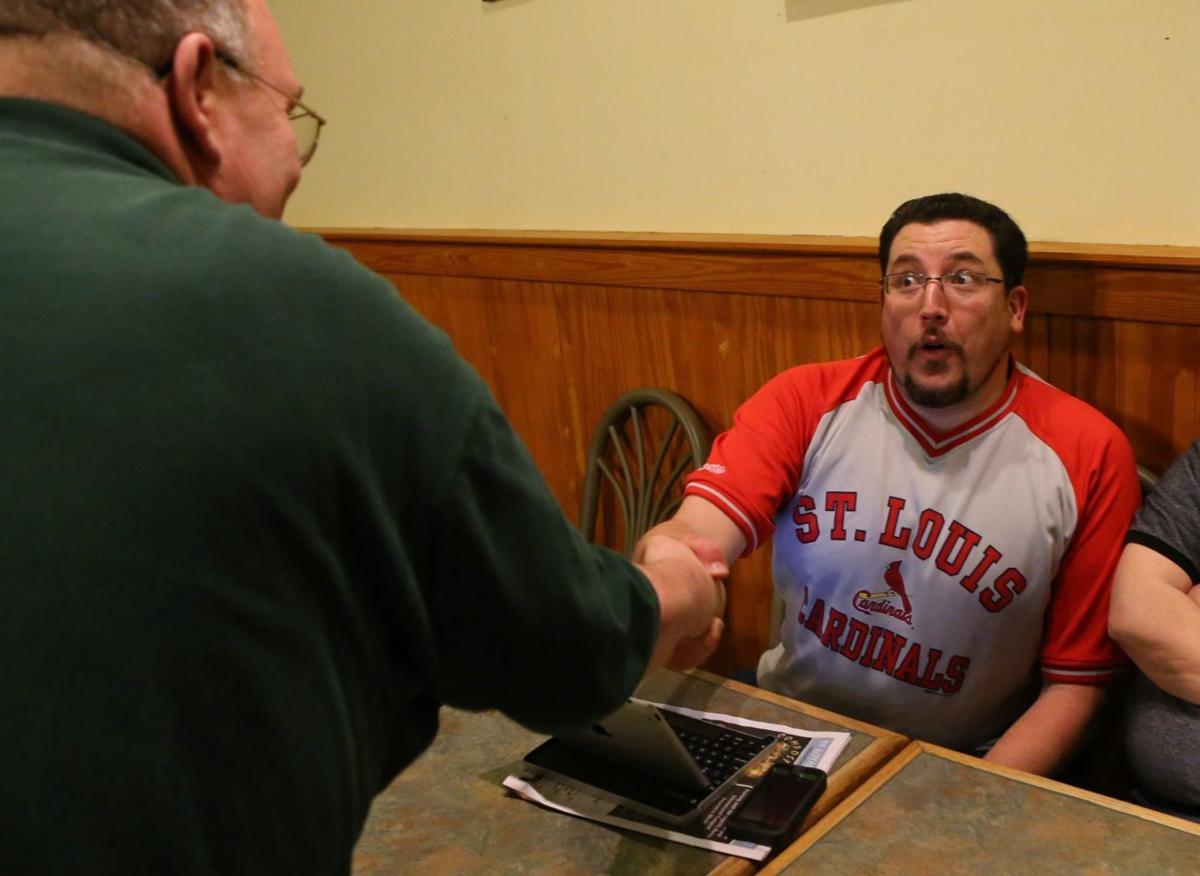 Brian Fletcher waits to hear results in Ferguson