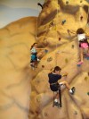 Rock wall birthday party