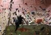 Rock climbers overcome gravity