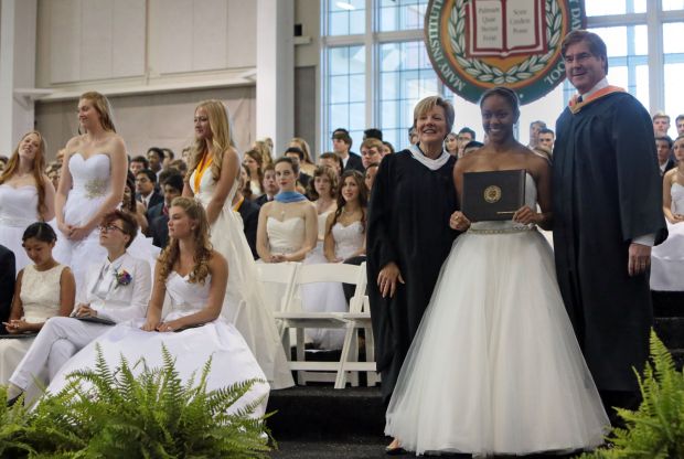 Formal gowns, not graduation robes at some St. Louis private and ... Formal gowns, not graduation robes at some St. Louis private and ...