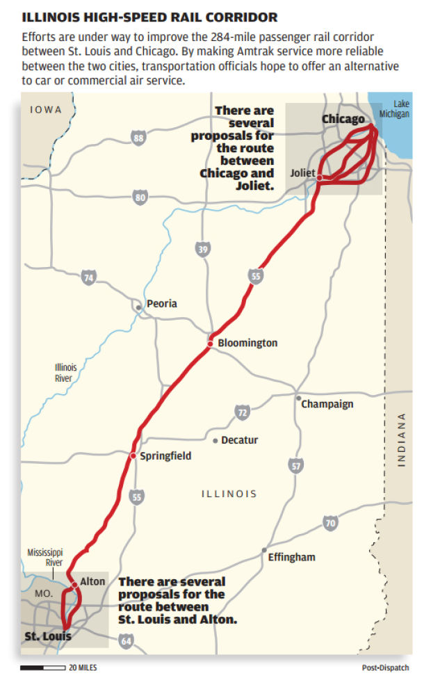 Officials look at faster Amtrak service through St. Louis-Alton bottleneck | Along for the Ride ...