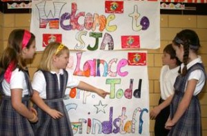 Marine holds court with student pen pals : Sj