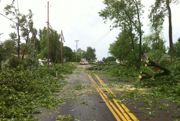 Damage in St. Charles