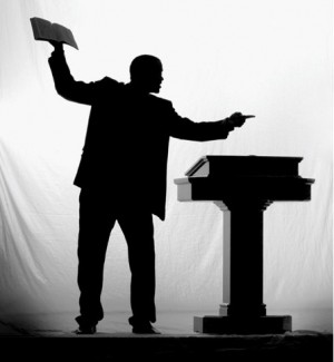 preacher at pulpit