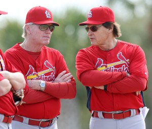 The St. Louis Cardinals at spring training in Jupiter, Fla.