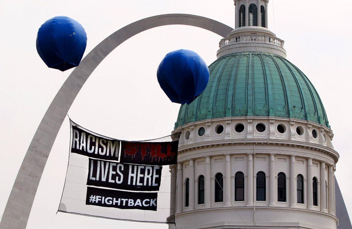 Balloons launched on 'Moral Monday'