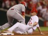 The St. Louis Cardinals played the Cincinnati Reds at Busch Stadium in St. Louis, Mo.