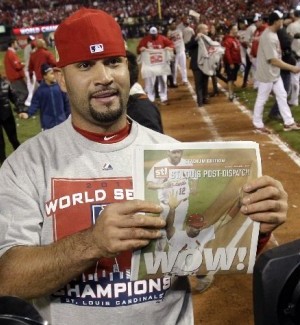 Pujols newspaper