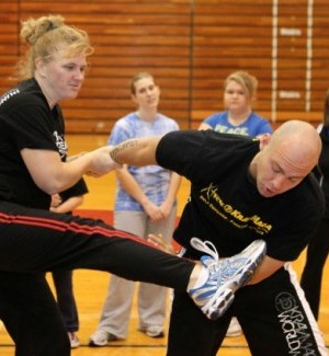 Self-defense demonstration