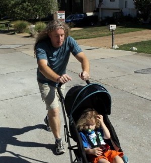 Stay at home dad Mike Perry