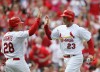 The St. Louis Cardinals played the San Diego Padres at Busch Stadium in St. Louis, Mo.