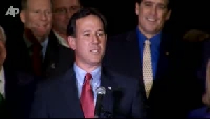 Video: Santorum challenges Romney, Obama after wins