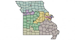 Missouri House proposed redistricting map (outdated; do not use) 