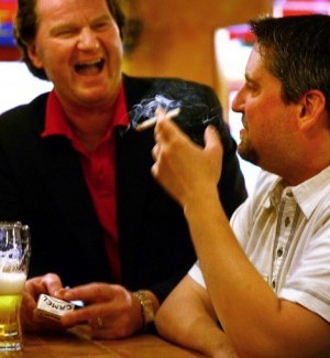 Smoking at a St. Louis bar