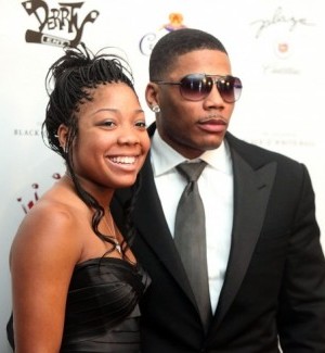 nelly daughter chanel haynes whitfield brief appearance stage makes school his graduation party