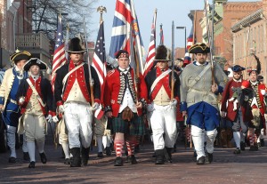 Fife and drum corps on parade in St. Charles