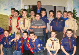 Shimkus visits with Scouts