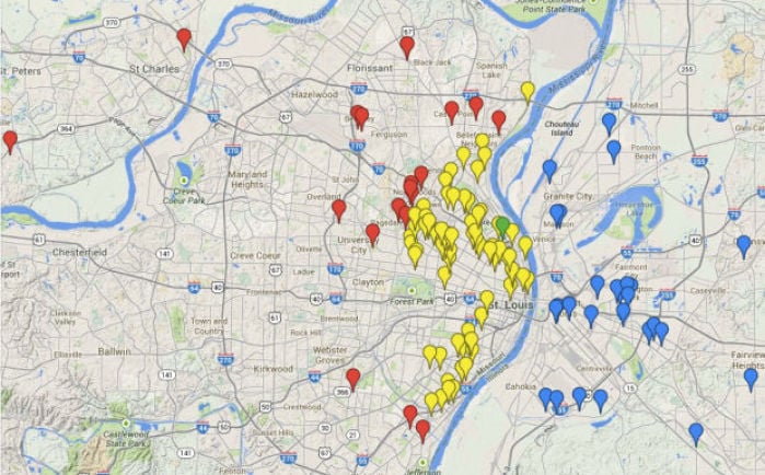 2014 St. Louis-area homicide map : News