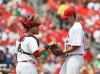 The St. Louis Cardinals played the Milwaukee Brewers at Busch Stadium in St. Louis, Mo.