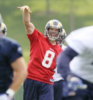 The St. Louis Rams held an Organized Team Activity practice session Russell Training Center in Earth City, Mo.