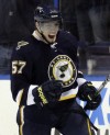 Perron celebrates