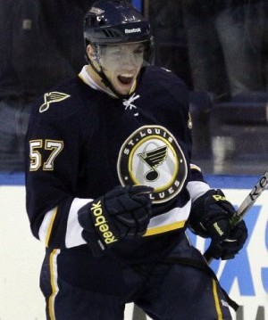 Perron celebrates