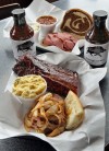 Half-slab of ribs at Bogart's Smokehouse