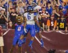 Boise State celebrates a touchdown against Virginia Tech
