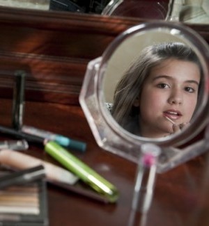 Is 6-year-old too consumed with makeup? 