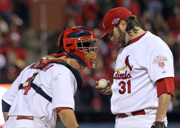 The St. Louis Cardinals vs. the San Francisco Giants Game 5 of the NLCS