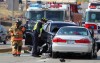 Three-car collision in Chesterfield