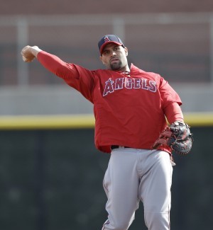 Albert Pujols at Angels Spring Training