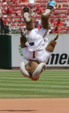 New St. Louis Rams mascot at the Cardinals game