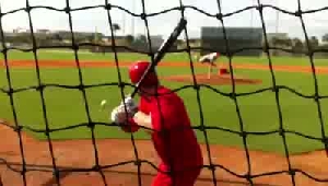 Cardinals Adam Wainwright faces hitters 2/16/2012