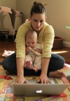 Melody Meiners works from home