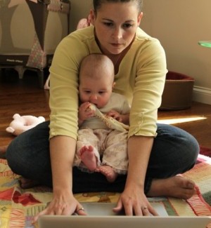 Melody Meiners works from home