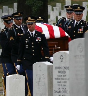 Arlington National Cemetery Holds Funeral For World War I Soldier
