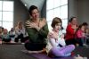 Kids learn the magic of yoga at the Magic House