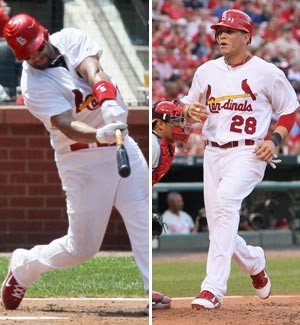 Albert Pujols and Colby Rasmus