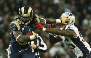 Rams rocked by Patriots 45-7