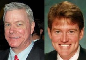 Lt. Gov. Peter Kinder, left, and Attorney General Chris Koster
